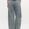 Blue Striped Carpenter Jeans Blue Striped Carpenter Jeans